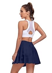 Girls Pleated Mini Skirt High Waist Uniform Skorts