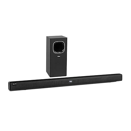 auna Areal Bar 650 • 2.1 Sound System • Soundbar mit Subwoofer • ideal für TV Geräte • 120 Watt RMS • Bluetooth • USB • AUX-I