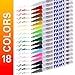 U.S. Art Supply 18 Color Set of Fine Point Tip Oil Based Paint Pen Markers - Permanent Ink that Works on Most Surfaces Glass, Wood, Metal, Rubber, Rocks, Stone, Arts, Crafts & Tools