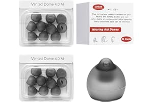JOFI LINKIM 20 Counts Phonak Vented 4.0 Hearing Aid Domes, Vented Domes for Phonak Audeo Marvel Paradise Lumity Accessory (Vented 4.0 Dome Medium)