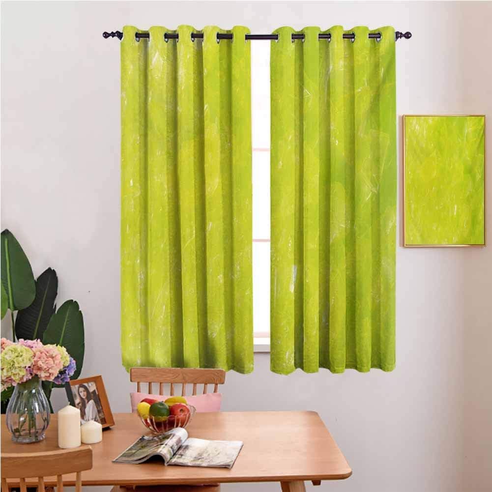 Grommet Window Curtain Bedroom Curtains Kids Room Lime Green Grunge