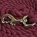Intrepid International Heavy Duty Cotton Lead Rope with Brass Snap, Burgundy, 10-Feetthumb 3