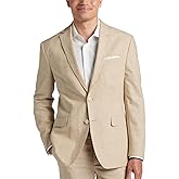 Tommy Hilfiger Men's Modern-Fit Flex Stretch Chambray Suit Jacket 38L Tan
