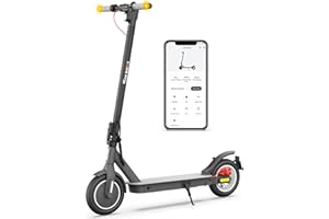 5TH WHEEL V30PRO Electric Scooter, 10" Solid Tires, 350W Motor & 18 MPH, 19.9 Miles Range E-Scooter with E-Lock, Dual Brakes and Suspension, Foldable Adults Commuter Scooter with Turn Signals and APP