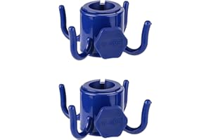 TAGVO Beach Umbrella Hanging Hook, 2 Pack Umbrella Hooks Hanger, 4 Prongs Beach Umbrella Hanging Holder, Beach Accessories for Beach Camping Trips