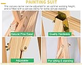 BRIEFNESS Wooden Easel Stand 150cm 59in Adjustable Tripod Canvas Holder view 3