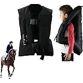 Eevan Adults Horse Riding Airbag Vest, Adjustable Equestrian Training Professional Shock Absorption Protective Equipment