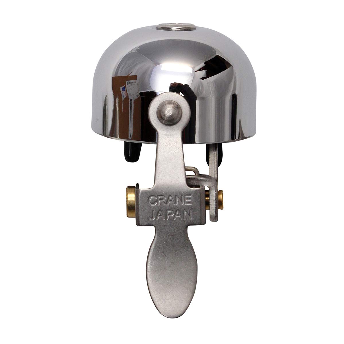 Road Bike Bell Crane Bike Bell, Chrome, Riten Bicycle Bell, Rotary