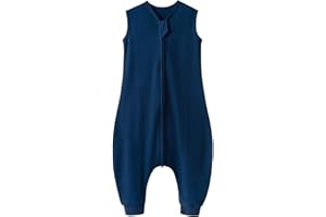 QUENESS Baby Sleep Sack with Feet for Boys Girls, Infant Toddler Sleeveless Wearable Blanket Sleepsack for Early Walkers