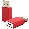 LMUBOY USB Male to USB-C Female Adapter Pack-2,Type-C to Type-A Charger Cable Converter for Apple Watch Series 10/9/8/7/SE/Ultra,MagSafe Charger,iPhone 16 15 14 13 12 Pro Max,Galaxy S25 S24 S23 S22
