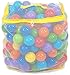 EWONDERWORLD 200 Count Non-Toxic BPA & Phthalate Free Crush Proof Plastic Play Balls with 8 Vibrant Colors and Mesh Bag – Pit Balls for Kids & Toddlers, Playpen Balls, Play Balls for Ball Pit