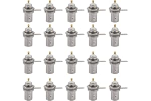 Hspemo Panel Mount Bnc Connector Chassis Bnc Female 8×6×2 20pcs Female Connectors Bnc Chassis Panel Mount Accessories Connect