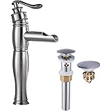 Fuloon Vintage estilo individual de control Rústico baño grifo, cobre