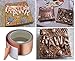 Copper Tape(1inch X 66 FT), PEMOTech Copper Foil Tape with Conductive Adhesive - EMI Shielding, Stained Glass, Paper Circuits, Electrical Repairs, Soldering, Grounding