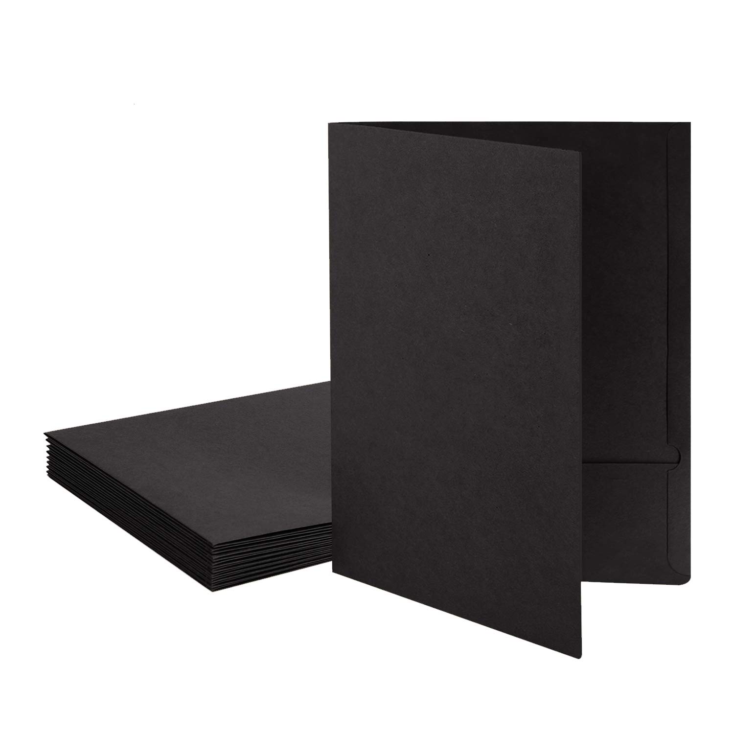 10 Pcs Double Pocket A4 Kraft Paper File Folder Document Folder Presentation Report Cardboard Folder Project Folder Paper Organiser for File Document Meeting Report Office Stationery Supplies