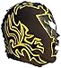 Deportes Martinez Mexican Wrestling Mask – Authentic Luchador Lucha Libre Mask, Handmade in Mexico – Pro Fit Adult Size – Dr Wagner Black Yellow