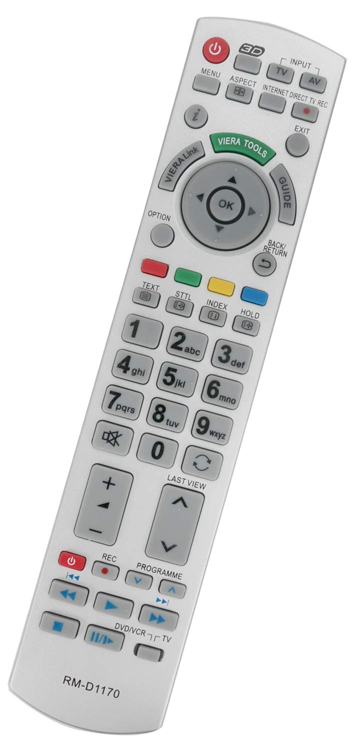 ALLIMITY N2QAYB000715 Remote Control Replace for Panasonic Plasma Bravia 3D TV P42ST50E TX-P65STW50 TX-L55DT50Y TX-P50ST50E TX-L42ET50B TX-LR47DT50 TX-P55ST50Y TX-L55WT50B TX-P42ST50J TX-P65VT50E