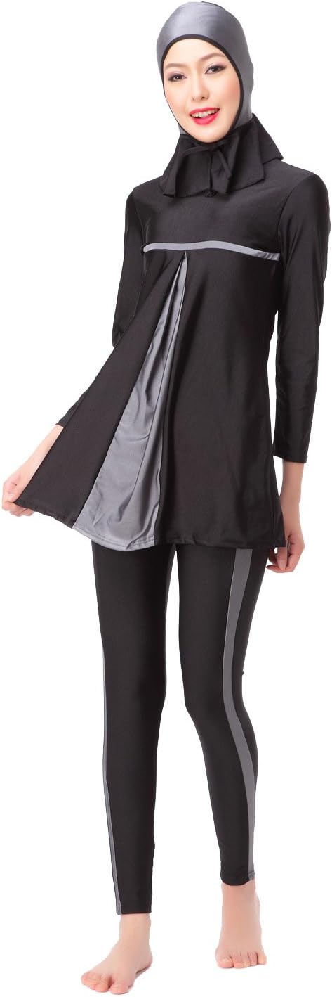Women's Full Length Long Muslim Islamic Burkini Modest Swimwear