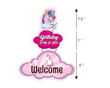 Kreativ India Personalized Unicorn Theme Background Banner And