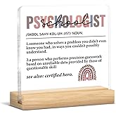School Psychologist Appreciation Gifts Thank You Gifts for School Psychologist Definition Acrylic Sign Psychology Therapy Therapist Office Desk Decor