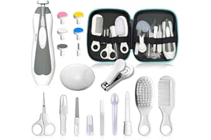 Baby Grooming Kit - 19 in 1 Nursery Essentials Baby Registry Shower Gift for Newborns, Infants, Toddlers, Boys, Girls Kids-Sa