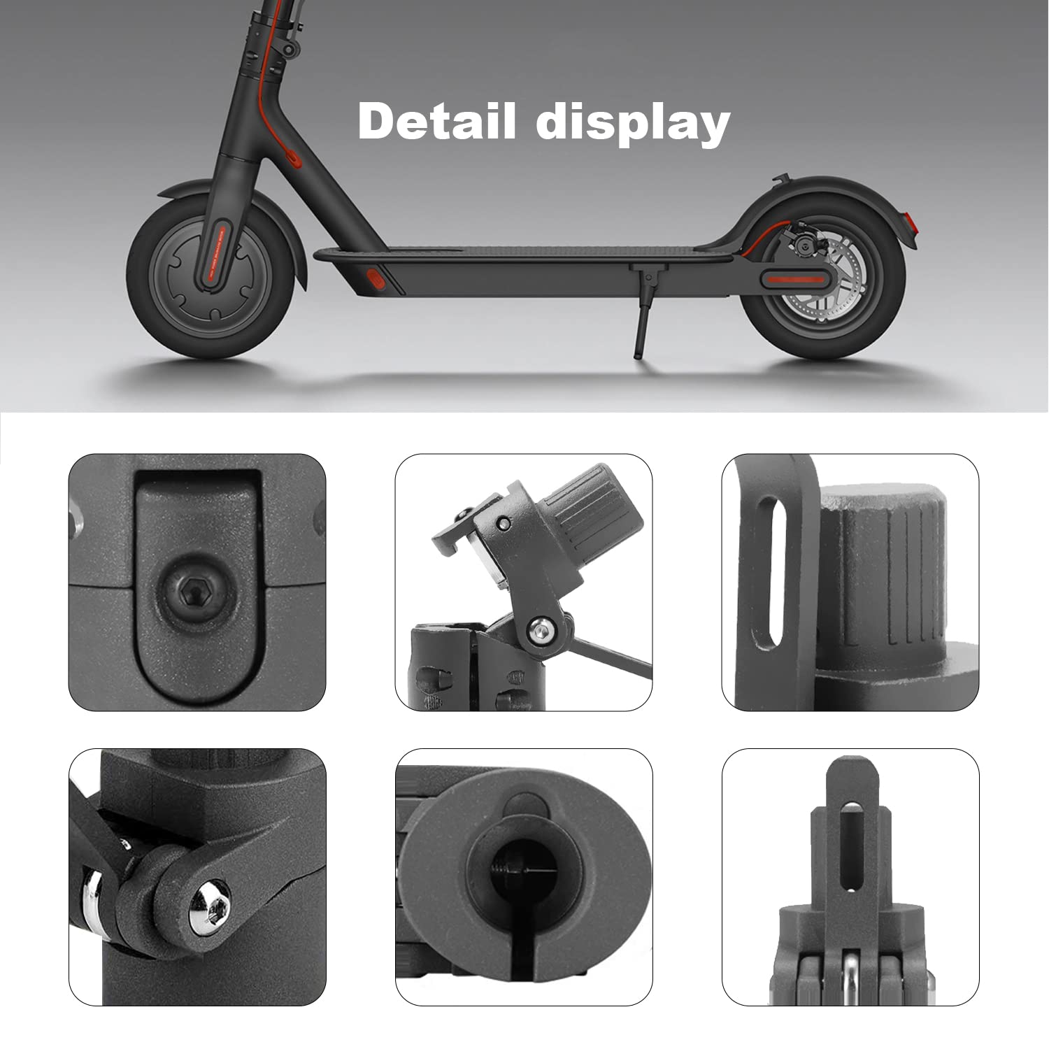 Electric Scooter Folding Pole Base Replacement Spare Parts Compatible with Xiaomi M365/PRO/PRO2/1S Scooter