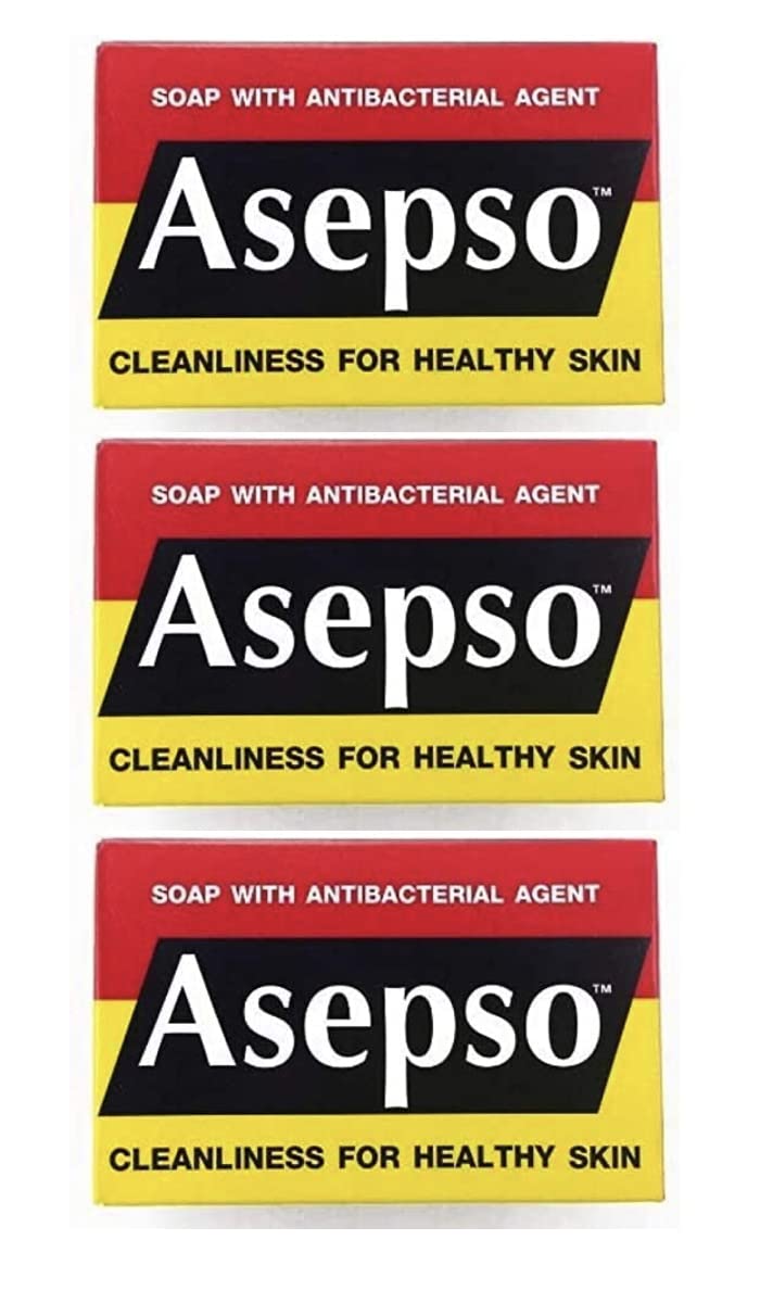 Asepso Original Antiseptic Soap 80g UK (3 Bars)
