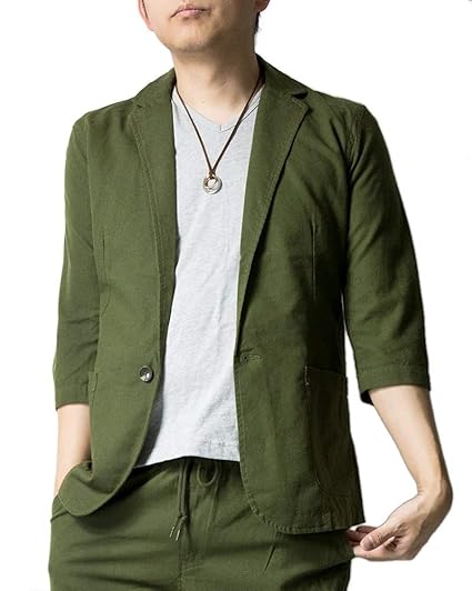 Amazon ジェネレス テーラードジャケット 綿麻 選べる 春用 長袖 7