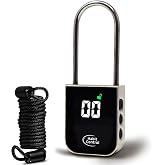 The Habit Control Metal Timer Lock Padlock for Kitchen Cabinets, Fridges | Timed Out Keyless Pad Lock, Electronic Time Locking Lock for Cell Phones, Snack, Liquor, Game Consoles &amp; Other Temptations