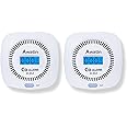 2 Pack Carbon Monoxide Detectors - Carbon Monoxide Alarm Battery Powered, CO Detectors with Digital Display for Home, Easy to Install