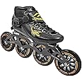 Professional Carbon Fiber Speed Skates Adult Men's and Women's Skates 4-Wheels Single-Row Speed Inline Skates Shoes Black Inline Skate Shoes