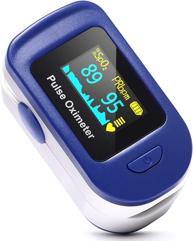 Pulse Oximeter Fingertip, HOMIEE Blood Oxygen Saturation Heart Rate