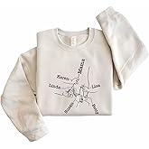 Personalized Kids Name Mama Mom Grandma Sweatshirt Floral Mother's Day Gift Custom Kids Name Holding Hands Tee Women Mama Birthday Heart Family Crewneck