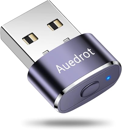 AUEDROT Mouse Jiggler USB Mover Purple 2 Modes Plug & Play Driver-Free