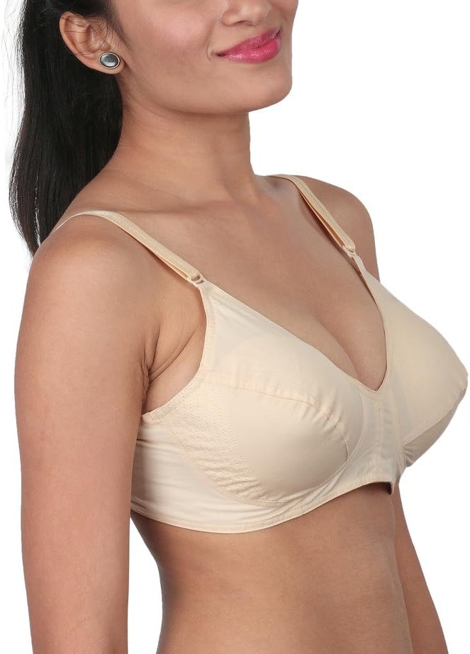 VIP Feelings Shape up Full Coverage Bra ! Non Padded Non Wired !! Saree/T Shirt/Salwar Kameez Bra ! Side panel for Firm Bust Control!!
