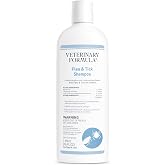 Veterinary Formula Flea and Tick Shampoo for Dogs and Cats, 16 oz | Pyrethrum formula kills on contact while cleansing and exfoliating the coat