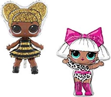 Toyland Pack Of 2 35 Lol Surprise Foil Balloons Queen Bee