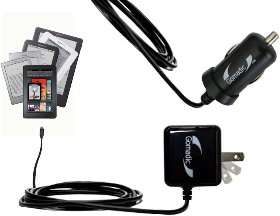 Gomadic Essential Kit for The  Kindle All Models Including The Fire/HD/HDX/DX/Touch/Keyboard (WiFi and 3G) Includes a Car and Wall Charger: Kindle Store