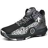 Aiscahent Basketball Shoes for Boys and Girls, Walking Running Shoes Breathable Comfortable Boys Sneakers for Little and Big Kids