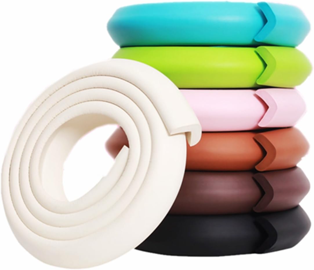 M2cbridge L Shape Extra Thick Furniture Table Edge Protectors Foam Baby Safety Bumper Guard 2 M