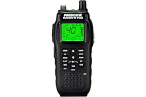 President Randy III FCC AM/FM Handheld CB Radio w/P Channels, NRC, Desktop Dock & Mobile Charge Module, 7Color Display, ASC, VOX, CTCSS/DCS, Weather Channel, Scan Skip, Flashlight, Key Lock (TXUS722)