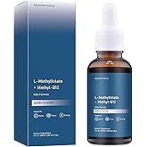 alming co neup,neup l-methylfolate,Methyl B12 Liquid Drops – High-Strength Active Folate and Vitamin B12 Formula – Vegan, Non-GMO, Gluten-Free