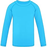 Auranso Boys Rash Guard Swim Shirt UPF 50+ Long Sleeve Sun Protection Quick Dry Shirt