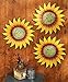Sunflower Wall Decor Metal Set of 3 Outdoor Indoor Fence Porch Sculpture