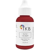 TKB Lip Liquid Color | Liquid Lip Color for TKB Gloss Base, DIY Lip Gloss, Pigmented Lip Gloss and Lipstick Colorant, Made in USA (1floz (30ml), Rose Red)