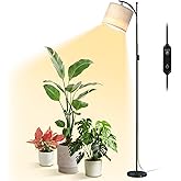 Bstrip 70.8″ Tall Grow Lights for Indoor Plants, 3000K Full Spectrum Plant Light with Stand, Auto On/Off Timer & Adjustable Angle, 25W Non-Dimmable LED Lamp for Plant Growth