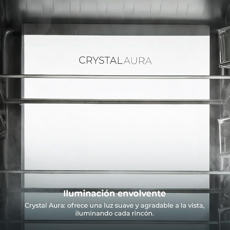 Bolero CoolMarket Combi 405 WL Elite Inox D. Total NoFrost Combi Frigorífico D. 200 cm de altura, 60 cm de largura, Classe D, arrefecimento MetalFlex, Fresh Flex, interior em cinzento Elite, Inox