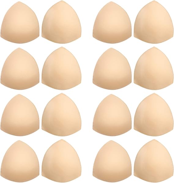 Bra Pads Inserts 8 Pairs, Bra Cups Inserts, Removable Breast Enhancers
