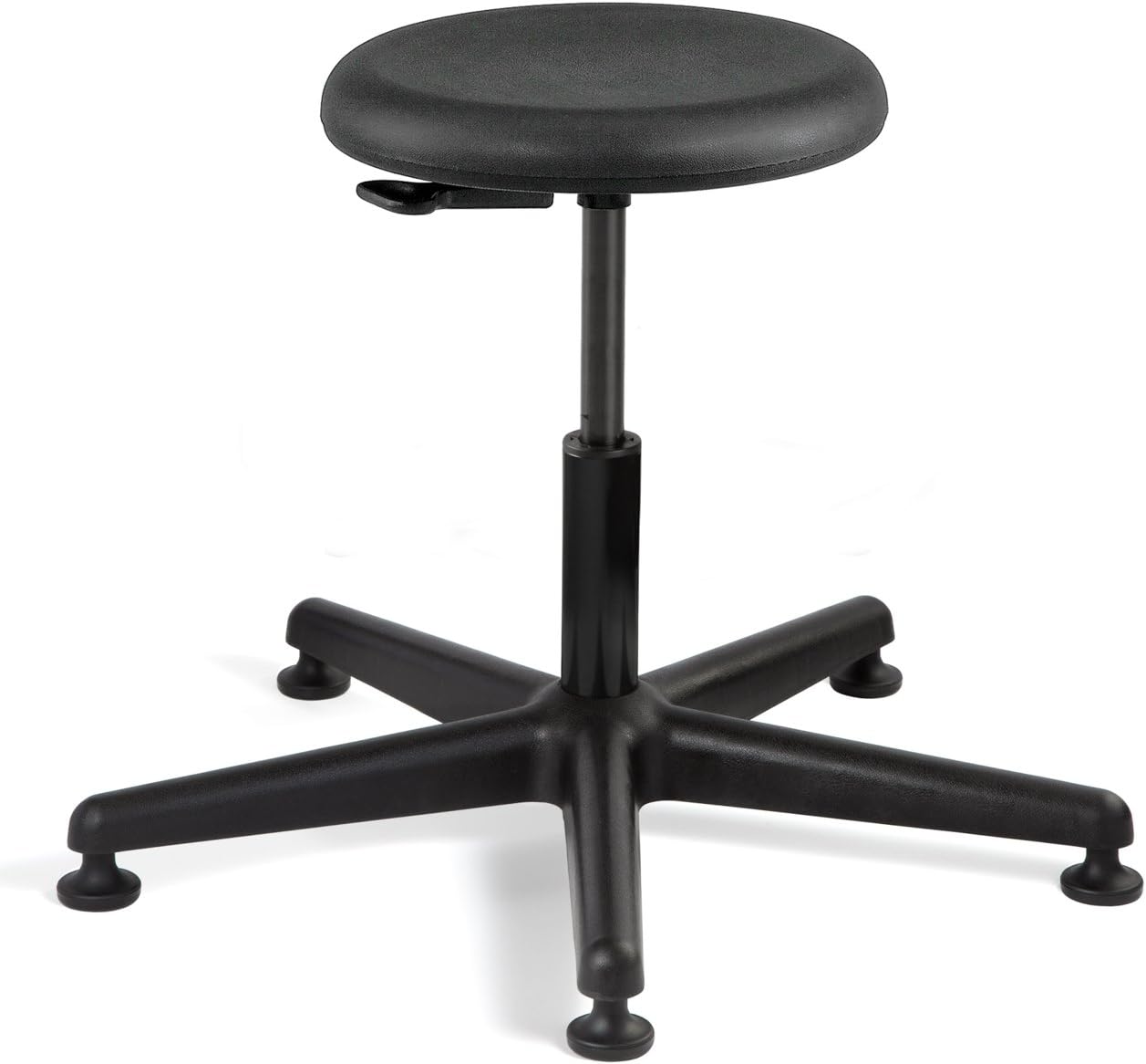 Bevco Versa, Desk Height Polyurethane Stool, Black Nylon Base, Mushroom Glides