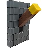 Game Room Light Switch Cover, 1 Toggles Blocks Light Switch Cover, My World Room Decor, 1 Gangs Standard Size for Fans Kids B